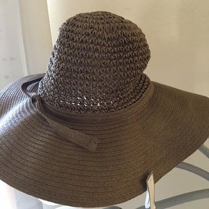 Floppy Brown Straw Hat